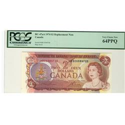 1974 $2 BC-47aA #*BC0384720 PCGS UNC64PPQ