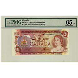 1974 $2 BC-47aA *BC0384725 PMG UNC65EPQ