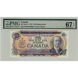 1971 $10 BC-49cA-i EDX1814608 PMG UNC67EPQ.  A perfect example.