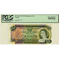 1969 $20 BC-50aA *E/H2510467 PCGS AU55