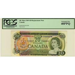 1969 $20 BC-50aA *E/X3333228 PCGS EF40