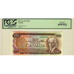 1975 $100 BC-52a JA9721220 PCGS UNC65PPQ