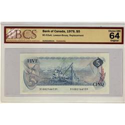 1979 $5 BC-53aA #31002166131 BCS CH UNC 64