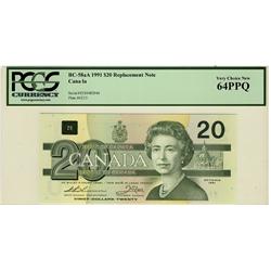 1991 $20 BC-58aA EIX0482946 -No serifs PCGS UNC64