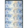 Image 1 : 2001 $5 BC-62a #AOF1808440-443.    Lot of 4 consecutive notes.  CH UNC.