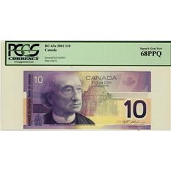 2001 $10 BC-63a #FDT3362397 PCGS UNC68PPQ