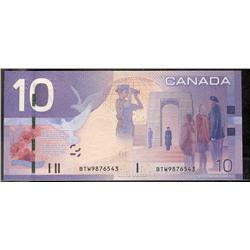 Ladder, 2008 $10 BC-68b #BTW9876543.  Original UNC.