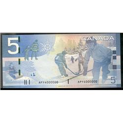 Million, 2008 $5 BC-67b #APY4000000.  Original UNC.