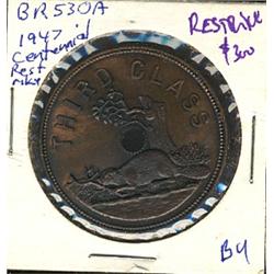 Breton: 530A Montreal Railroad Lachine, 1947 centennial restrike Unc.