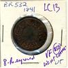 Image 1 : Breton: 532 CH: LC-13 1841 (8 Re-engraved) VF perhaps better. Light corrosion.