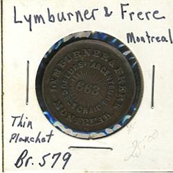 Breton: 579, Lymburner & Frere, thin planchet  EF+