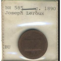 Breton: 585, Joseph Leroux, 1890 Choice Unc.