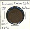 Image 1 : Breton: 587a, Riendeau Checker club, 1890, Montreal.  Unc.