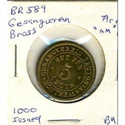 Breton: 589 Gesangerein Brass, BU, 1000 pcs. Minted.