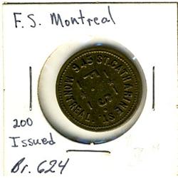 Breton: 624, F.S. Montreal, AU.  Only 200 pcs. Minted.