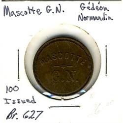 Breton: 627, Mascotte G.N. Gédéon Normandin EF+.  Only 100 pcs. Minted.