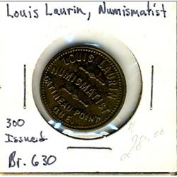 Breton: 630, Louis Laurin, Numismatist.  Unc.  Only 300 pcs. Minted.