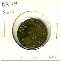 Breton: 741 Brass, Bon pour 1 pain Unc.