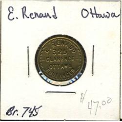 Breton: 745, E.Renaud, Ottawa.  Unc