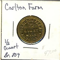 Breton: 809 Carlton Farm, 1/2 Quart AU-UNC.