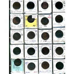 Province of  Canada.  Breton: 527. Grades vary from Good to EF+.  Should be viewed. (120 pieces)