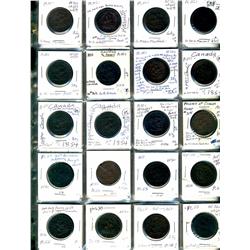 Province of  Canada.  Breton: 720. Grades vary from Good to EF+.  Should be viewed. (95 pieces)