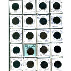 Province of  Canada.  Breton: 720. Grades vary from Good to EF+.  Should be viewed. (120 pieces)