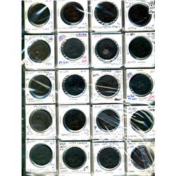 Province of  Canada.  Breton: 719. Grades vary from Good to EF+.  Should be viewed. (138 pieces)