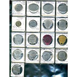 Ontario. Various dairy and merchant tokens from the following locals: Bowmanville, Braceridge, Brant