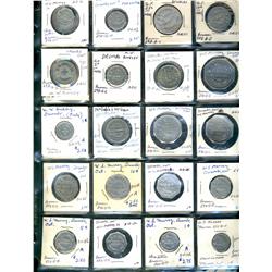 Ontario. Various dairy and merchant tokens from the following locals: Dresden, Drumbo.  (27 pieces)