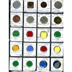 Ontario. Various dairy and merchant tokens from London.  (33 pieces)