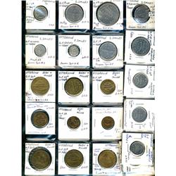 Ontario. Various dairy and merchant tokens from Otterville.  (25 pieces)