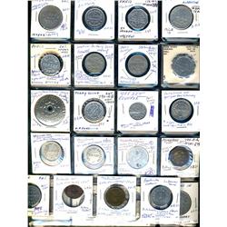 Ontario. Various dairy and merchant tokens from the following locals:Oxford Mills, Pakenham, Palmert