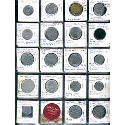 Ontario. Various dairy and merchant tokens from the following locals: Rockland, Rodney, Sarnia, Sava