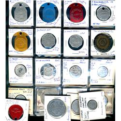 Ontario. Various dairy and merchant tokens from the following locals: St.Jacobs, St.Mary's, St.Thoma