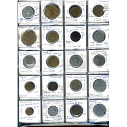 Ontario. Various dairy and merchant tokens from Toronto.  (104 pieces)