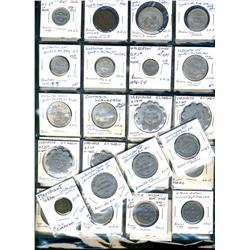 Ontario. Various dairy and merchant tokens from the following locals: Verschoyle, Vittoria, Walkerto