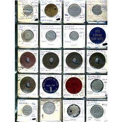 Saskatchewan. Various dairy and merchant tokens from the following locals: Pilot Butte, Prince Alber