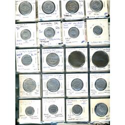 Saskatchewan. Various dairy and merchant tokens from the following locals: Rosthern, Saskatoon, Shau