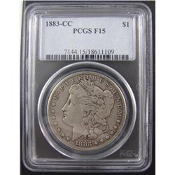 US 1883-CC $1 PCGS F15.