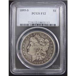 US 1895-S $1 PCGS F12.