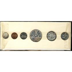 Proof-like set, 1957, original.  Coins are brilliant with light cameos.  The cent is full red and at