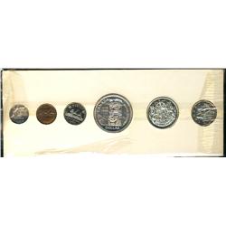 Proof-like set, 1958, in card.  An average set with lightly toned coins.  The cent is toned.