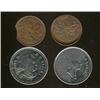 Image 1 : ERROR Coinage.  Lot of 4 coins all with minor errors.  Lot includes 1980 1¢ Thinned planchet with ca