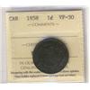 Image 1 : 1858 1¢ ICCS VF30.