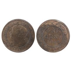 1858 1¢ ICCS MS60. Nice chocolate golden brown example with some lustre.