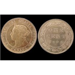 1894 1¢ MS63 70% red.