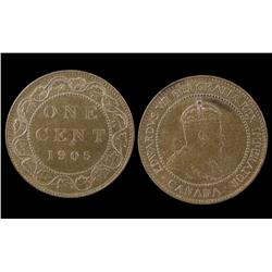 1905 1¢ MS60 with lustre