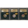 Image 1 : 1910, 1912 & 1917 1¢ MS66.  Lot of 3 coins graded by Michigan Masters Numismatic Services (MMNS).  R