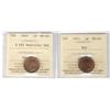 Image 1 : 1943 & 1949 A Off 1¢ ICCS MS65RD.  Lot of 2 coins.